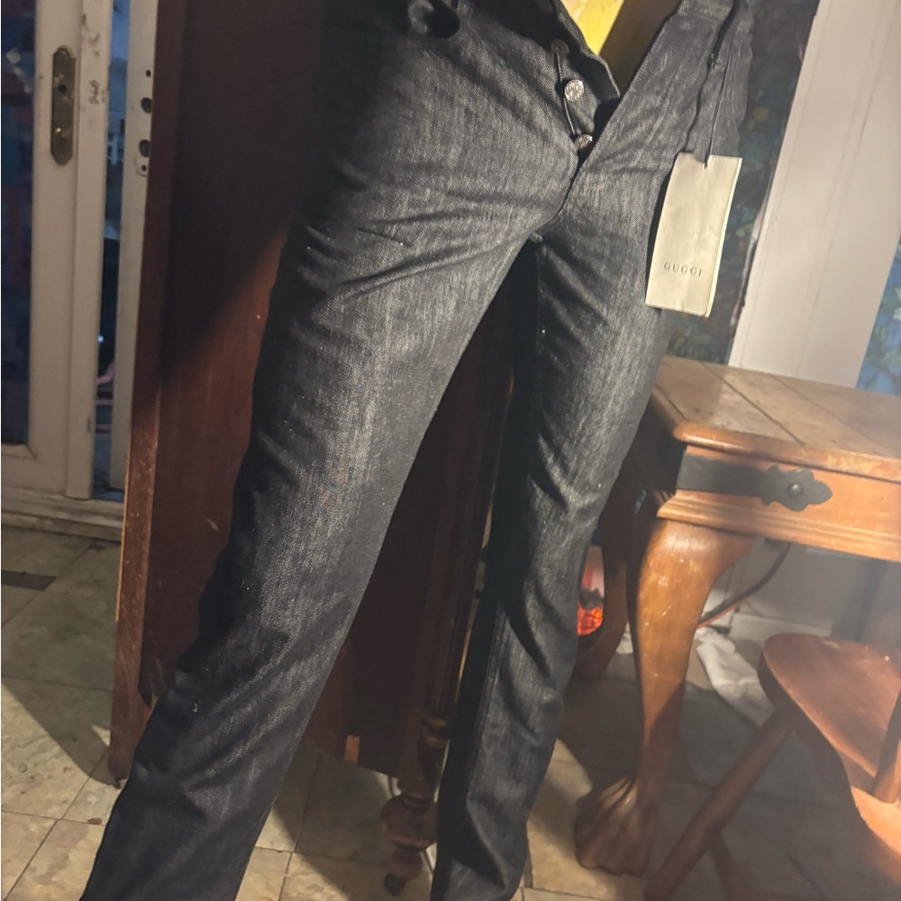 GUCCI Black Wash unisex Slim Jeans with TAGS